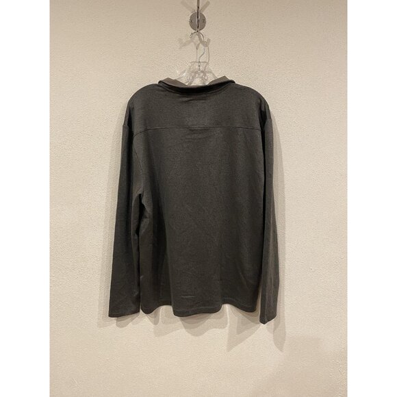 Buki Destination 1/4 Zip Pullover Mens Large Charcoal Gray Tech Travel BBM-651 - Picture 5 of 5